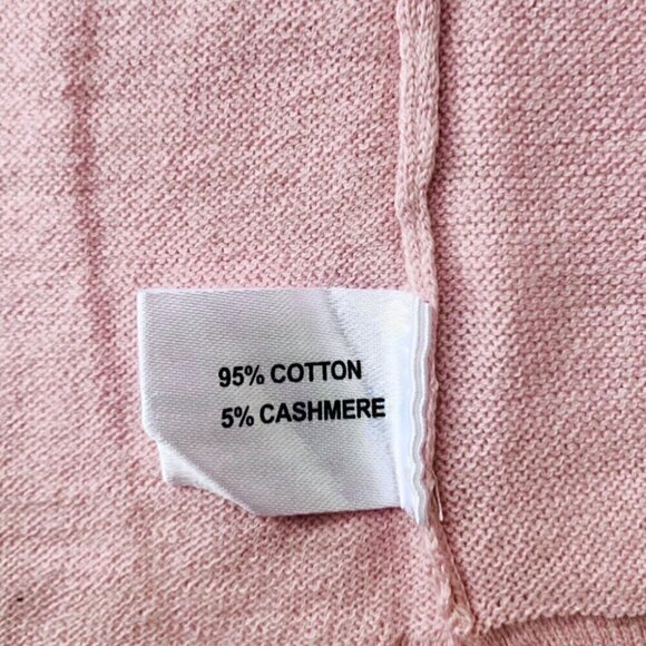 NWT Cullen Sweater Sz.L Pink Black Lace Ballet Neck Lightweight Relaxed Fit - Picture 8 of 11